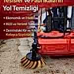 sanayi alanı yol temizliği