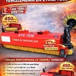 traktör arkası süpürme makinesi